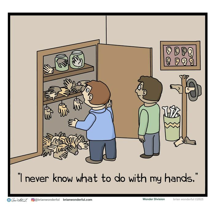 Dark Humor And Random Laughs: 45 New Comics By Brian Wonderful