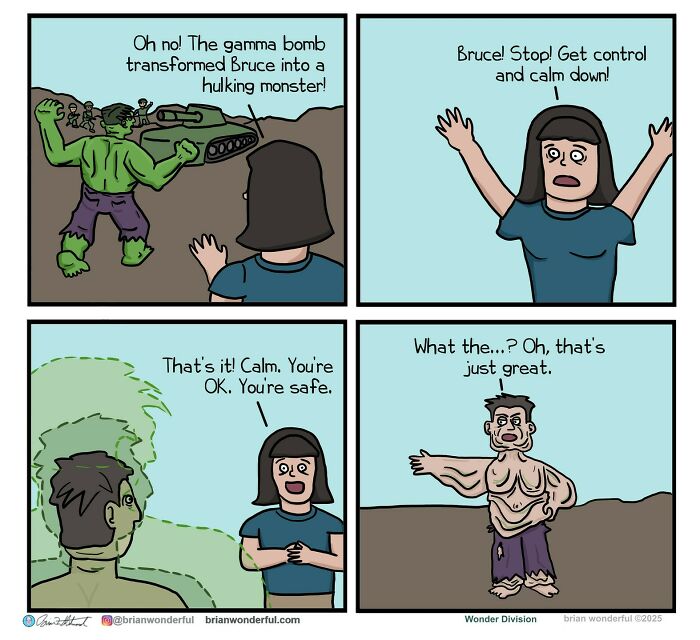 Dark Humor And Random Laughs: 45 New Comics By Brian Wonderful