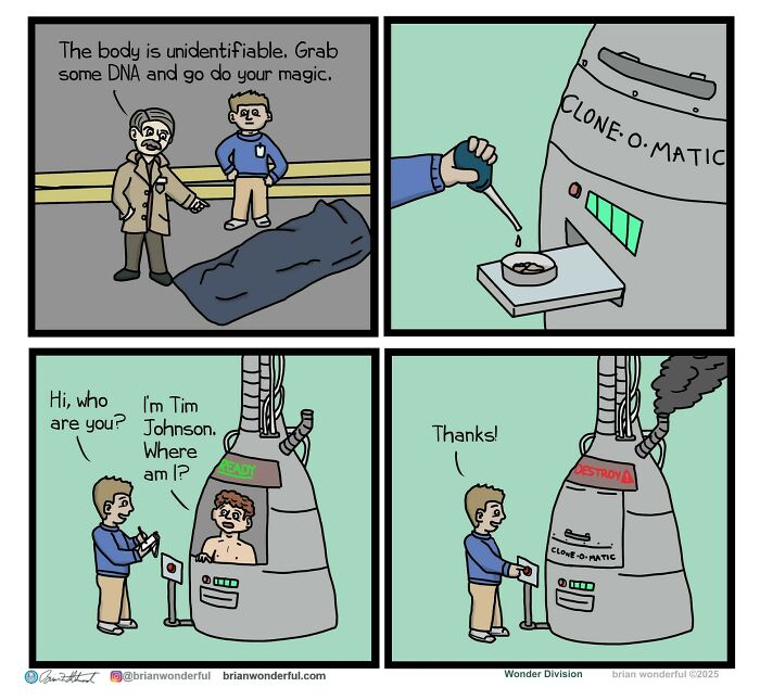 Dark Humor And Random Laughs: 45 New Comics By Brian Wonderful