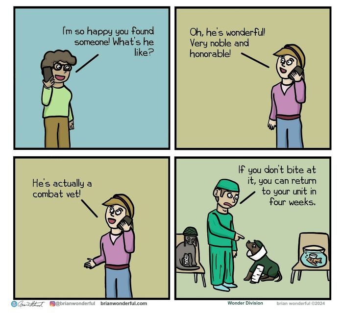Dark Humor And Random Laughs: 45 New Comics By Brian Wonderful