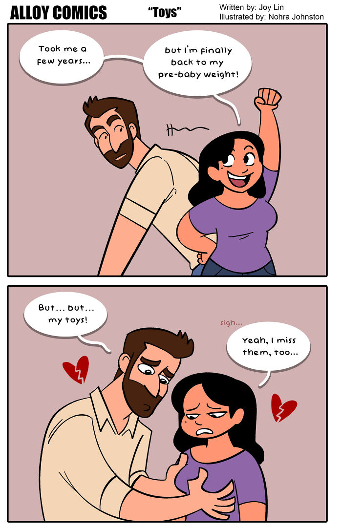 30 Relatable Comics That Show The Chaos Of Married Life With A Toddler (New Pics)