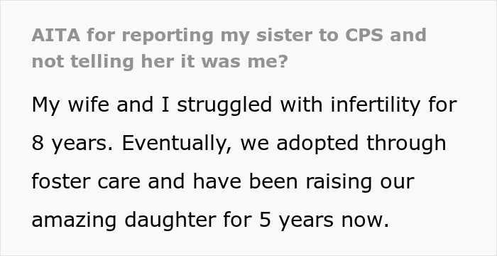 Guy Reports His Sister To CPS After Hearing Her “Plan” To Illegally Adopt A Baby