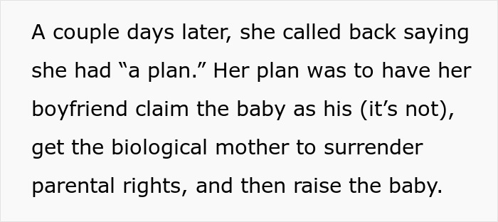Guy Reports His Sister To CPS After Hearing Her “Plan” To Illegally Adopt A Baby