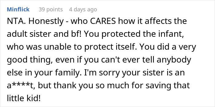 Guy Reports His Sister To CPS After Hearing Her “Plan” To Illegally Adopt A Baby