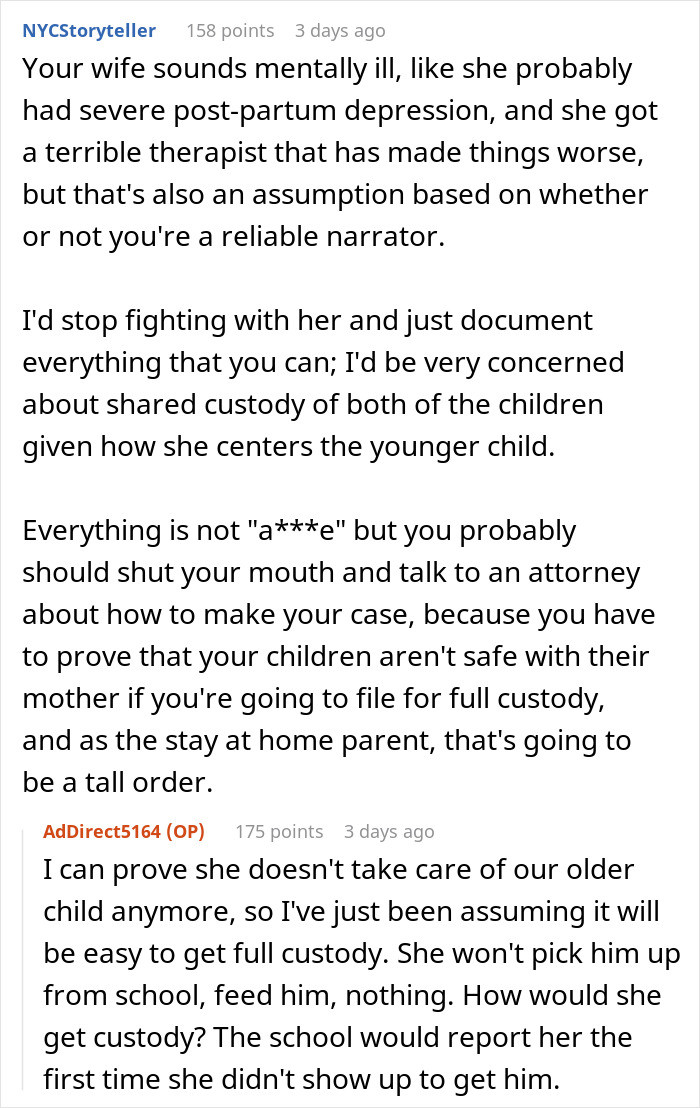 “AITAH For Telling My Wife To Marry Her Therapist Because I Am Done?”