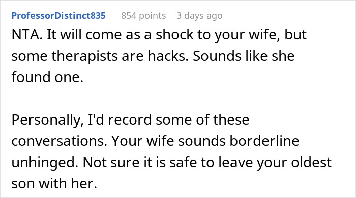 “AITAH For Telling My Wife To Marry Her Therapist Because I Am Done?”