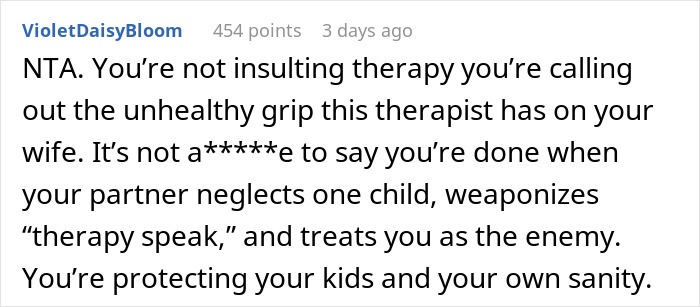 “AITAH For Telling My Wife To Marry Her Therapist Because I Am Done?”