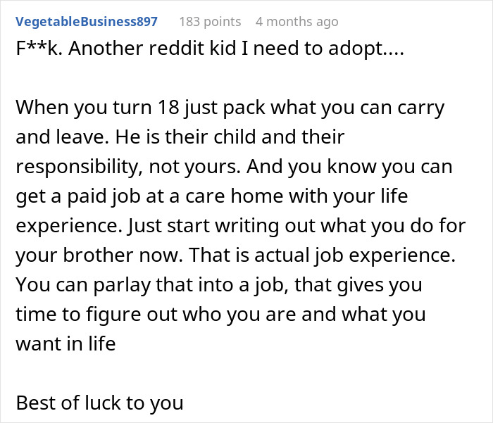 Teen Refuses To Care For Disabled Brother, Parents Say This Is Why They Had Him: “I&#8217;m So Resentful And Angry”
