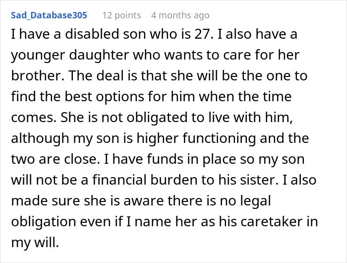 Teen Refuses To Care For Disabled Brother, Parents Say This Is Why They Had Him: “I&#8217;m So Resentful And Angry”