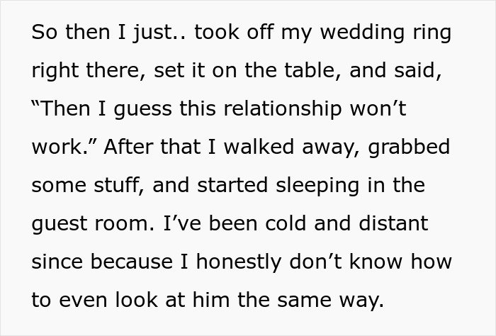&#8220;I Guess This Relationship Won’t Work&#8221;: Wife Takes Off Wedding Ring After Family Takes Creepy BIL&#8217;s Side