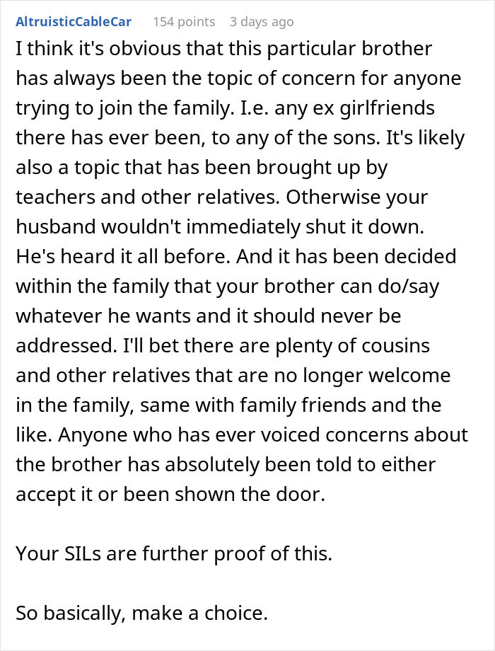 &#8220;I Guess This Relationship Won’t Work&#8221;: Wife Takes Off Wedding Ring After Family Takes Creepy BIL&#8217;s Side
