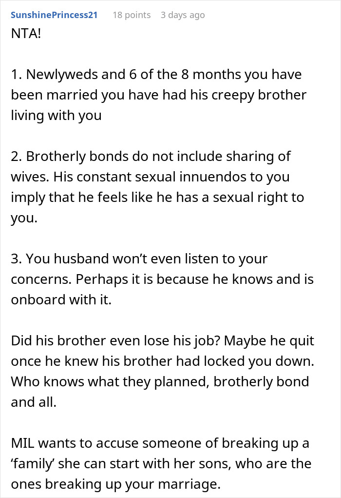 &#8220;I Guess This Relationship Won’t Work&#8221;: Wife Takes Off Wedding Ring After Family Takes Creepy BIL&#8217;s Side