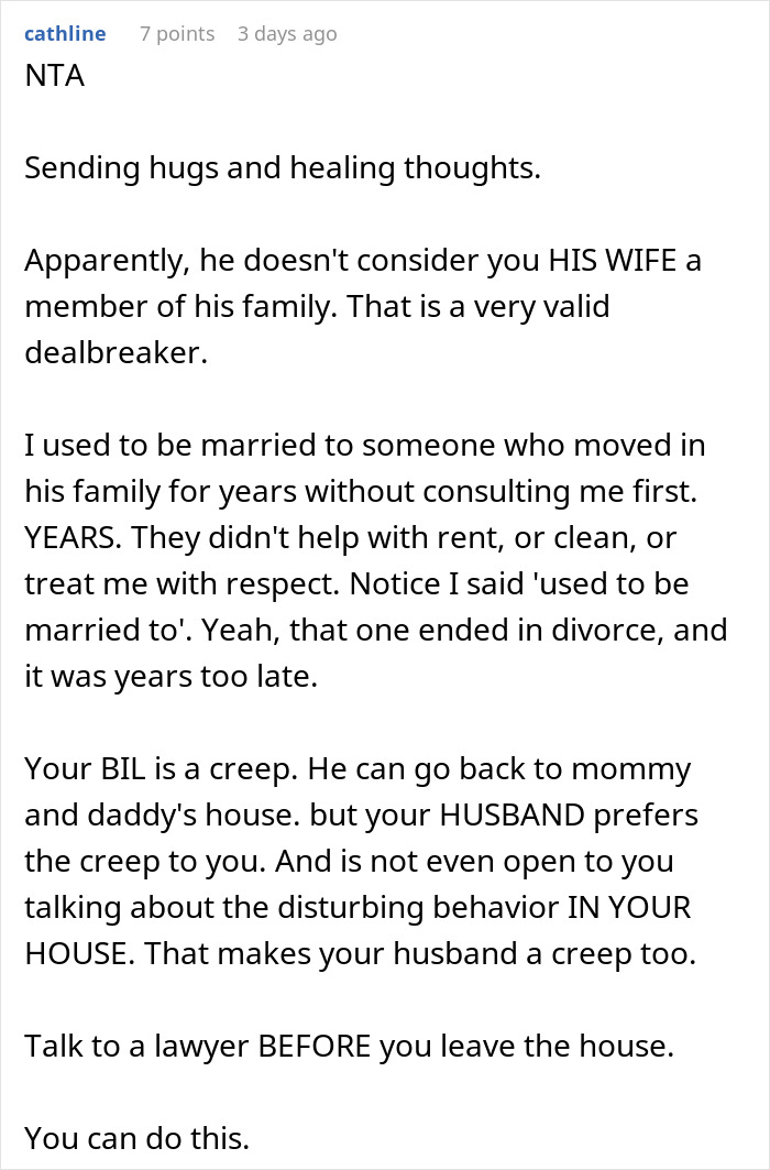 &#8220;I Guess This Relationship Won’t Work&#8221;: Wife Takes Off Wedding Ring After Family Takes Creepy BIL&#8217;s Side