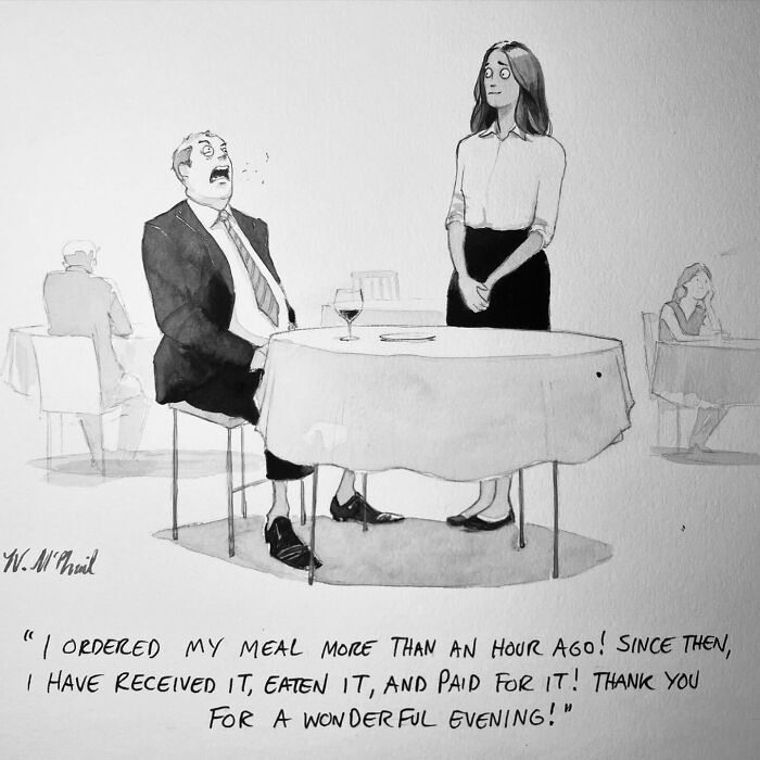 35 Hilarious Comics With Unexpected Twists And Turns, By “The New Yorker” Cartoonist (New Pics)