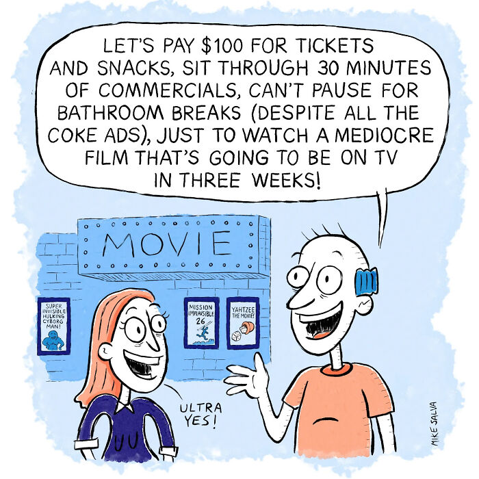 30 Comics By Mike Salva That Perfectly Capture Social Anxiety, Nerd Life, And Everyday Struggles