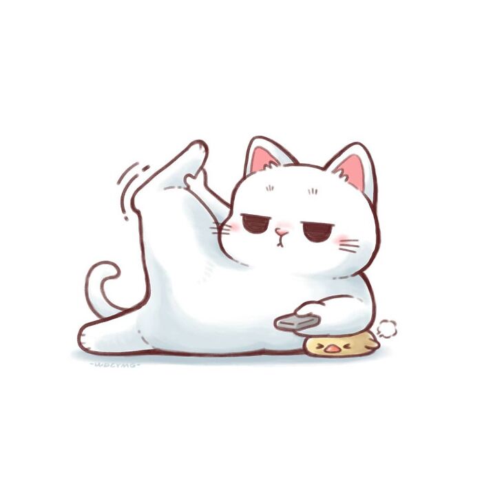 50 Irresistibly Cute Cat Illustrations That Might Make You Smile