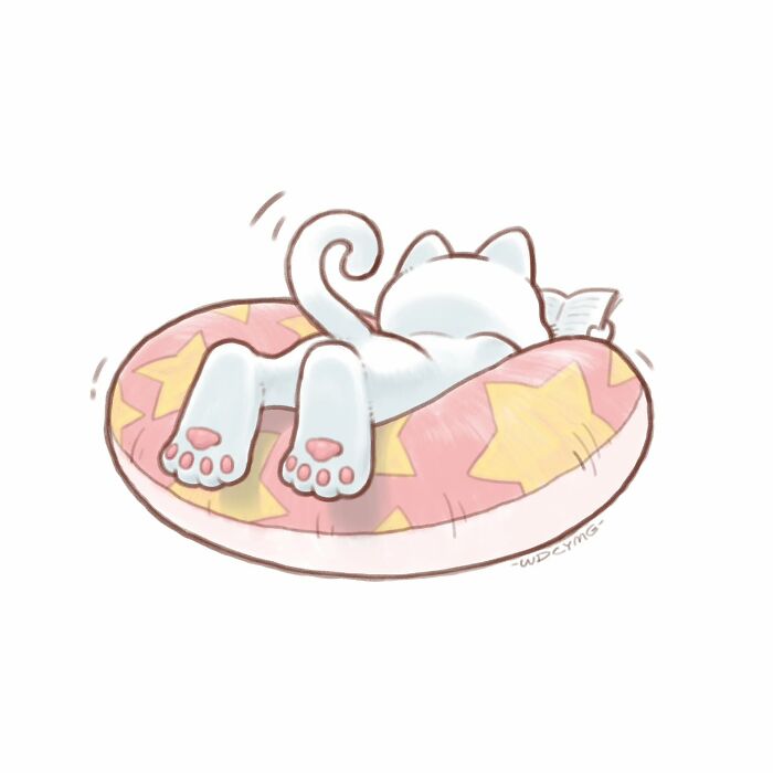 50 Irresistibly Cute Cat Illustrations That Might Make You Smile
