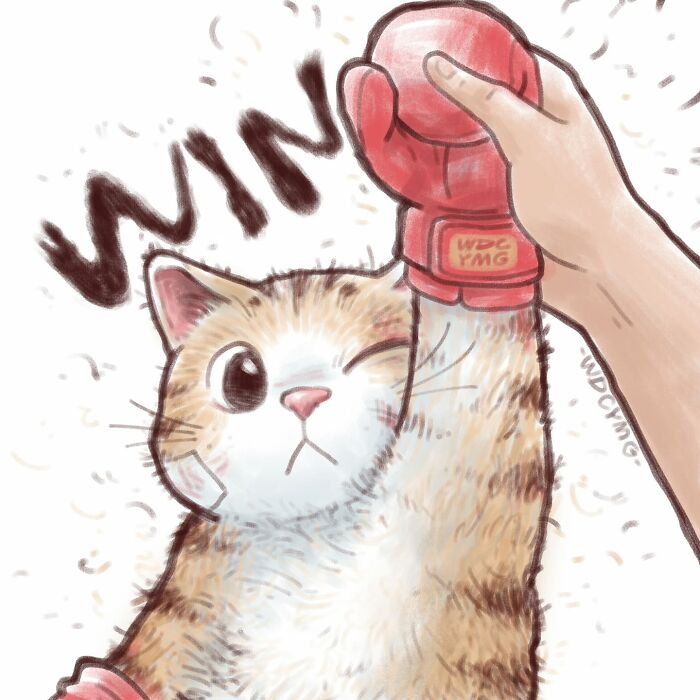 50 Irresistibly Cute Cat Illustrations That Might Make You Smile