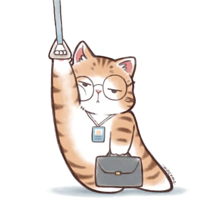 50 Irresistibly Cute Cat Illustrations That Might Make You Smile