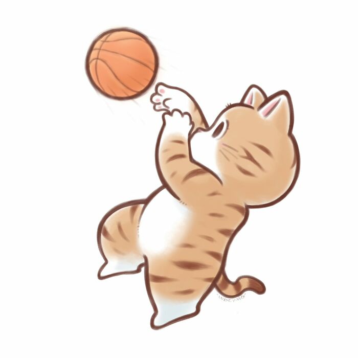 50 Irresistibly Cute Cat Illustrations That Might Make You Smile