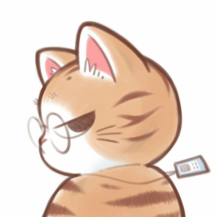 50 Irresistibly Cute Cat Illustrations That Might Make You Smile