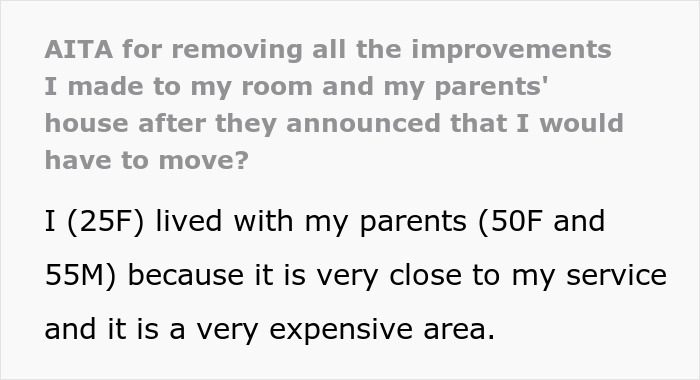 Parents Kick Out Daughter So They Can Move Into Her Remodeled Room, She Takes It All Away