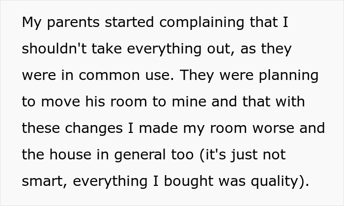 Parents Kick Out Daughter So They Can Move Into Her Remodeled Room, She Takes It All Away