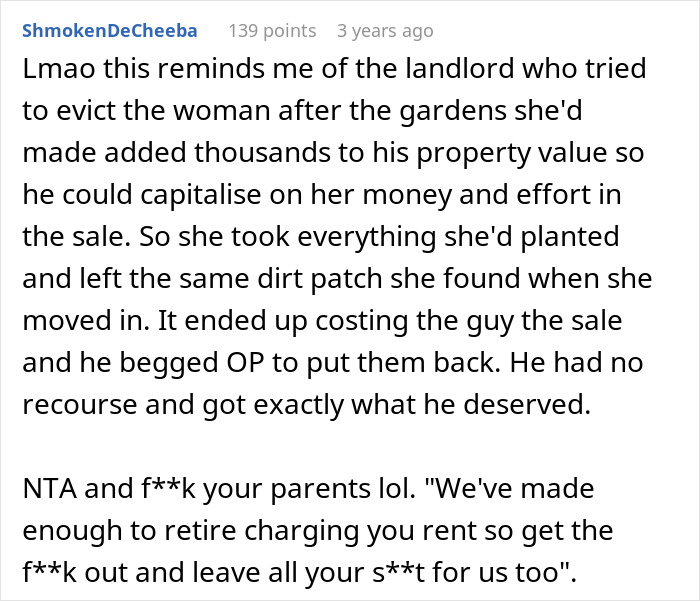 Parents Kick Out Daughter So They Can Move Into Her Remodeled Room, She Takes It All Away