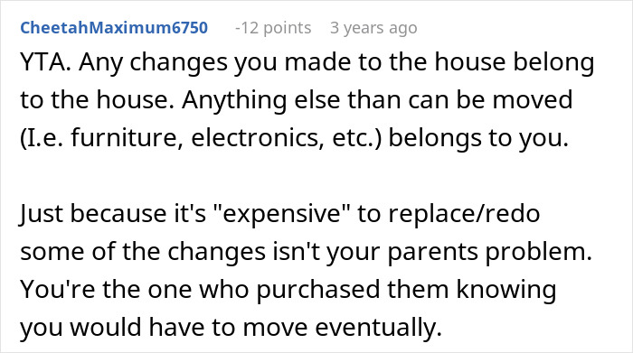 Parents Kick Out Daughter So They Can Move Into Her Remodeled Room, She Takes It All Away