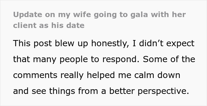 Woman Goes To Gala With Client As His ‘Date’, Leaves Husband Questioning Everything