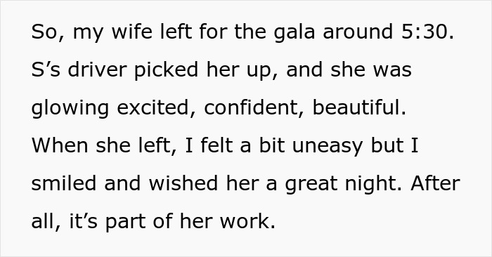 Woman Goes To Gala With Client As His ‘Date’, Leaves Husband Questioning Everything