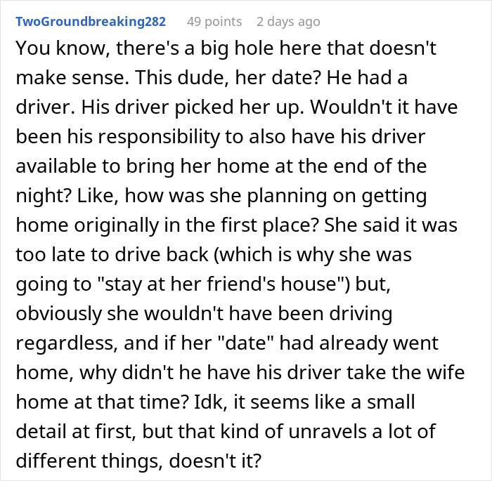Woman Goes To Gala With Client As His ‘Date’, Leaves Husband Questioning Everything