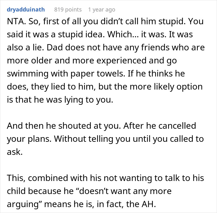 Dad Tells Teen Daughter To Use Paper Towel For Period, Fam Turns On Her As She Calls Him Stupid Dad Tells Teen Daughter To Use Paper Towel For Period, Fam Turns On Her As She Calls Him Stupid