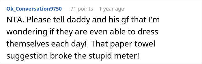 Dad Tells Teen Daughter To Use Paper Towel For Period, Fam Turns On Her As She Calls Him Stupid Dad Tells Teen Daughter To Use Paper Towel For Period, Fam Turns On Her As She Calls Him Stupid
