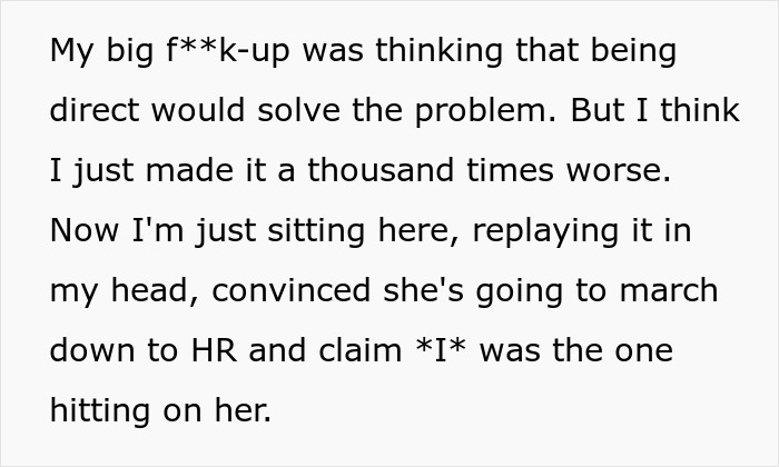 18YO Keeps Trying To Flirt With Married 32YO At Work, He Bluntly Shuts Her Down, She Gets Very Mad 18YO Keeps Trying To Flirt With Married 32YO At Work, He Bluntly Shuts Her Down, She Gets Very Mad