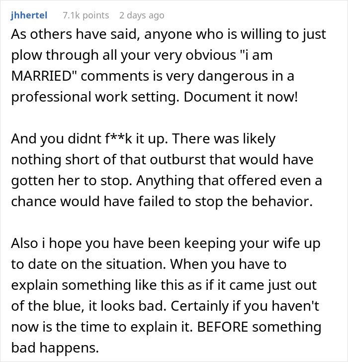 18YO Keeps Trying To Flirt With Married 32YO At Work, He Bluntly Shuts Her Down, She Gets Very Mad 18YO Keeps Trying To Flirt With Married 32YO At Work, He Bluntly Shuts Her Down, She Gets Very Mad