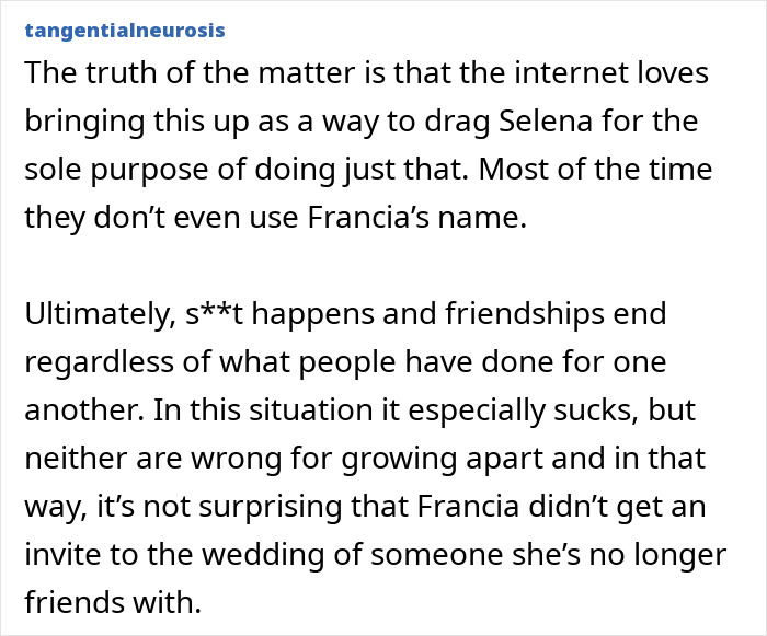 Francia Raisa Addresses Selena Gomez’s Wedding And How She Feels About Donating Her Kidney To Her Francia Raisa Addresses Selena Gomez’s Wedding And How She Feels About Donating Her Kidney To Her