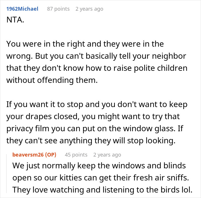 Neighbor Blames Woman For Wanting Privacy, Acts Like It&#8217;s Okay For Her Kids To Peek Through Windows