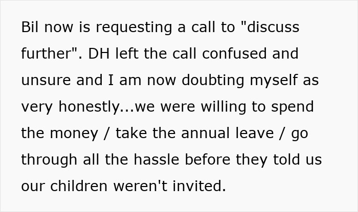 Groom Demands Brother Attend Child-Free Wedding, Gets Mad His Wife Will Stay Home With The Kids