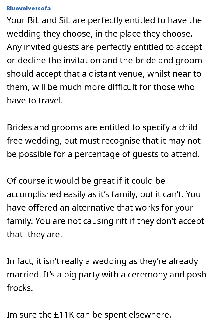 Groom Demands Brother Attend Child-Free Wedding, Gets Mad His Wife Will Stay Home With The Kids