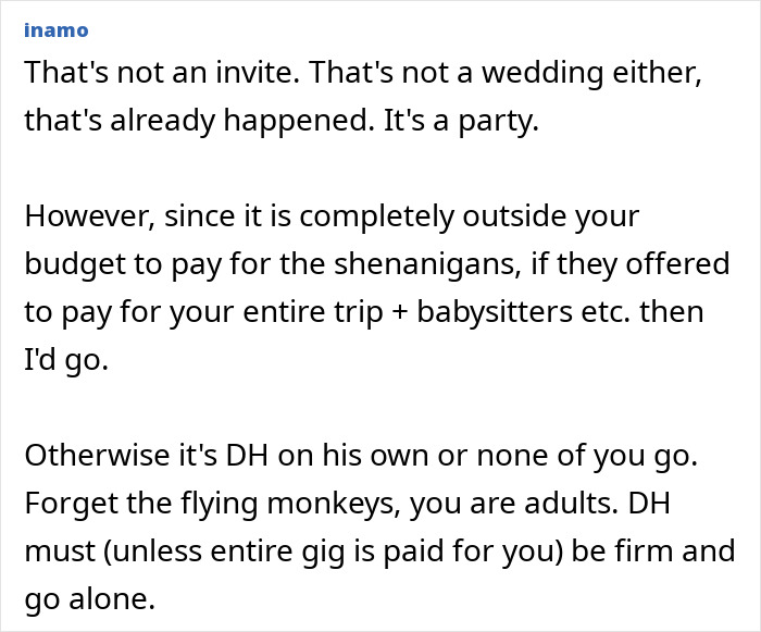 Groom Demands Brother Attend Child-Free Wedding, Gets Mad His Wife Will Stay Home With The Kids