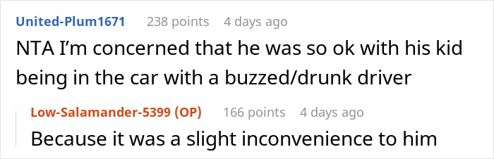 Mom Refuses To Drive Drunk To Pick Up 4YO, Ex Argues Over It For 30 Mins While His GF Is In Labor