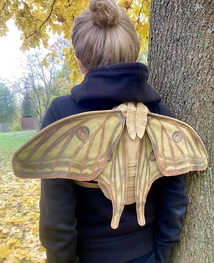 I Made A Luna Moth Backpack