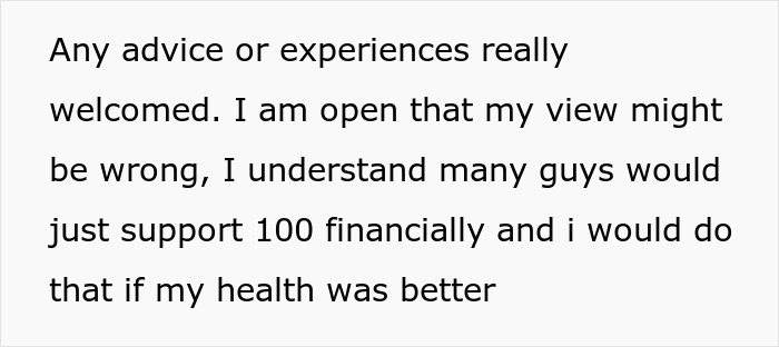 Man Expects GF’s Help So He Can Work Less For His Mental Health, Gets Told It’s Unfair Man Expects GF’s Help So He Can Work Less For His Mental Health, Gets Told It’s Unfair
