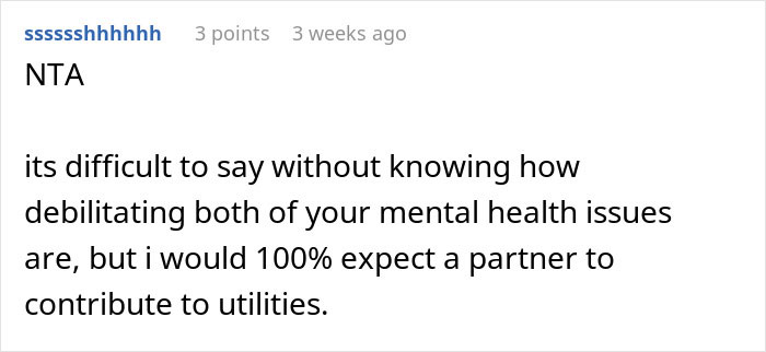 Man Expects GF’s Help So He Can Work Less For His Mental Health, Gets Told It’s Unfair Man Expects GF’s Help So He Can Work Less For His Mental Health, Gets Told It’s Unfair
