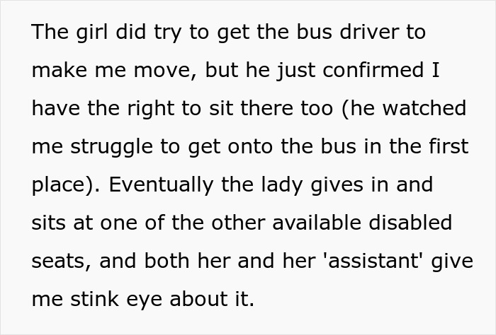 Man With Mobility Issues Gets Shamed By Teen Karen For Using A Disabled Person&#8217;s Seat On The Bus