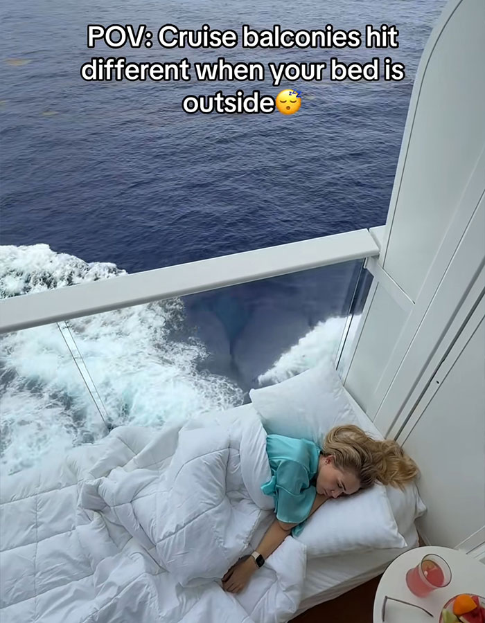 Viral Video Of Strangers Sleeping On Cruise Balcony Ignites Heated Debate