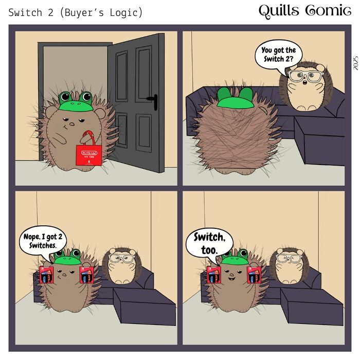 21 Funny Comics About Gaming, Life, And A Prickly Roommate Duo