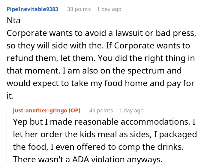 Autistic Woman Has A Panic Attack At Restaurant, Complains When She Doesn’t Get Her Food For Free