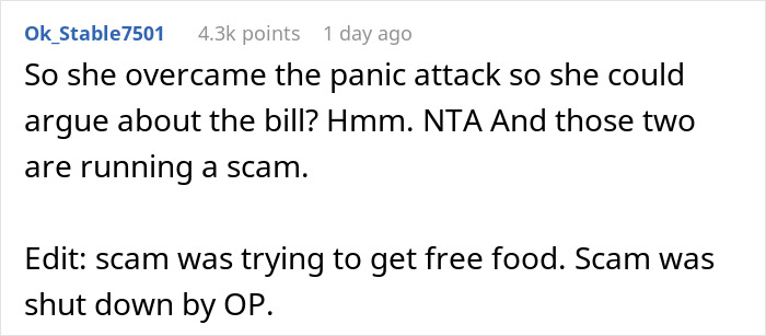 Autistic Woman Has A Panic Attack At Restaurant, Complains When She Doesn’t Get Her Food For Free